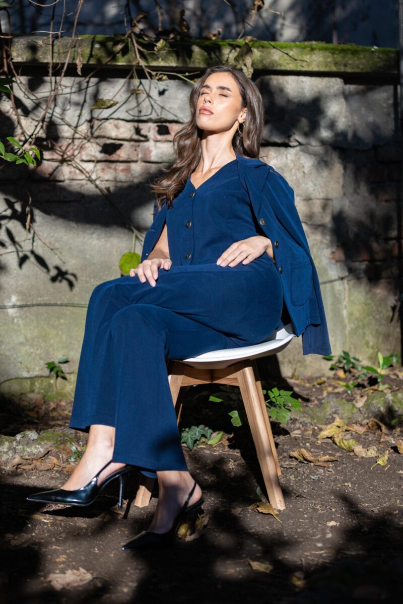 Blazer Modal + Gilet Modal + Pantalone Flare Modal